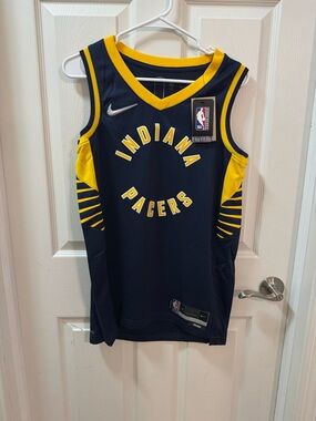 Nike Indiana Pacers NBA Authentics Men's Basketball Jersey Navy Blue